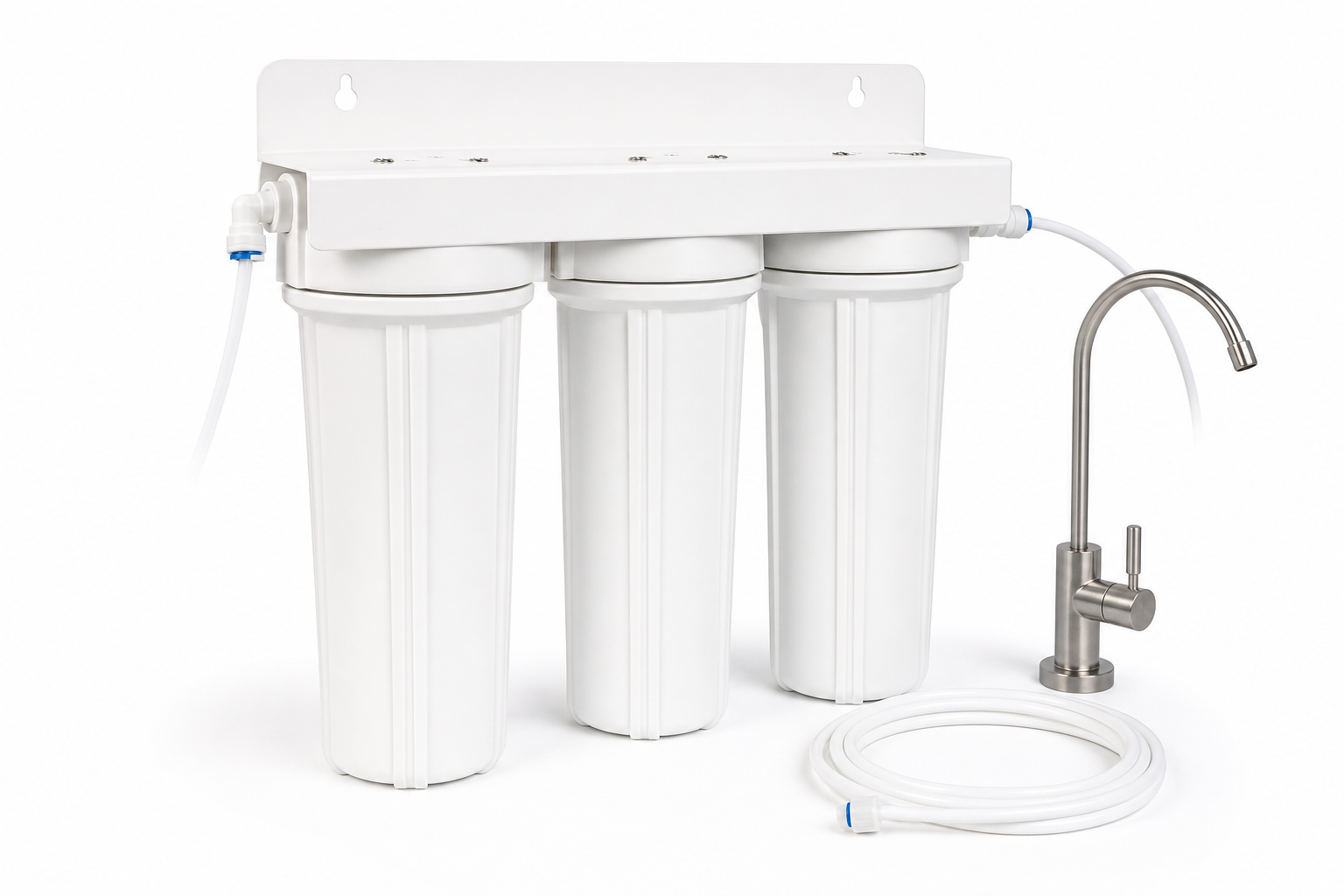 AquaMor US-3 3-Stage Under-Sink Filter System – Sediment, Carbon, Polishing