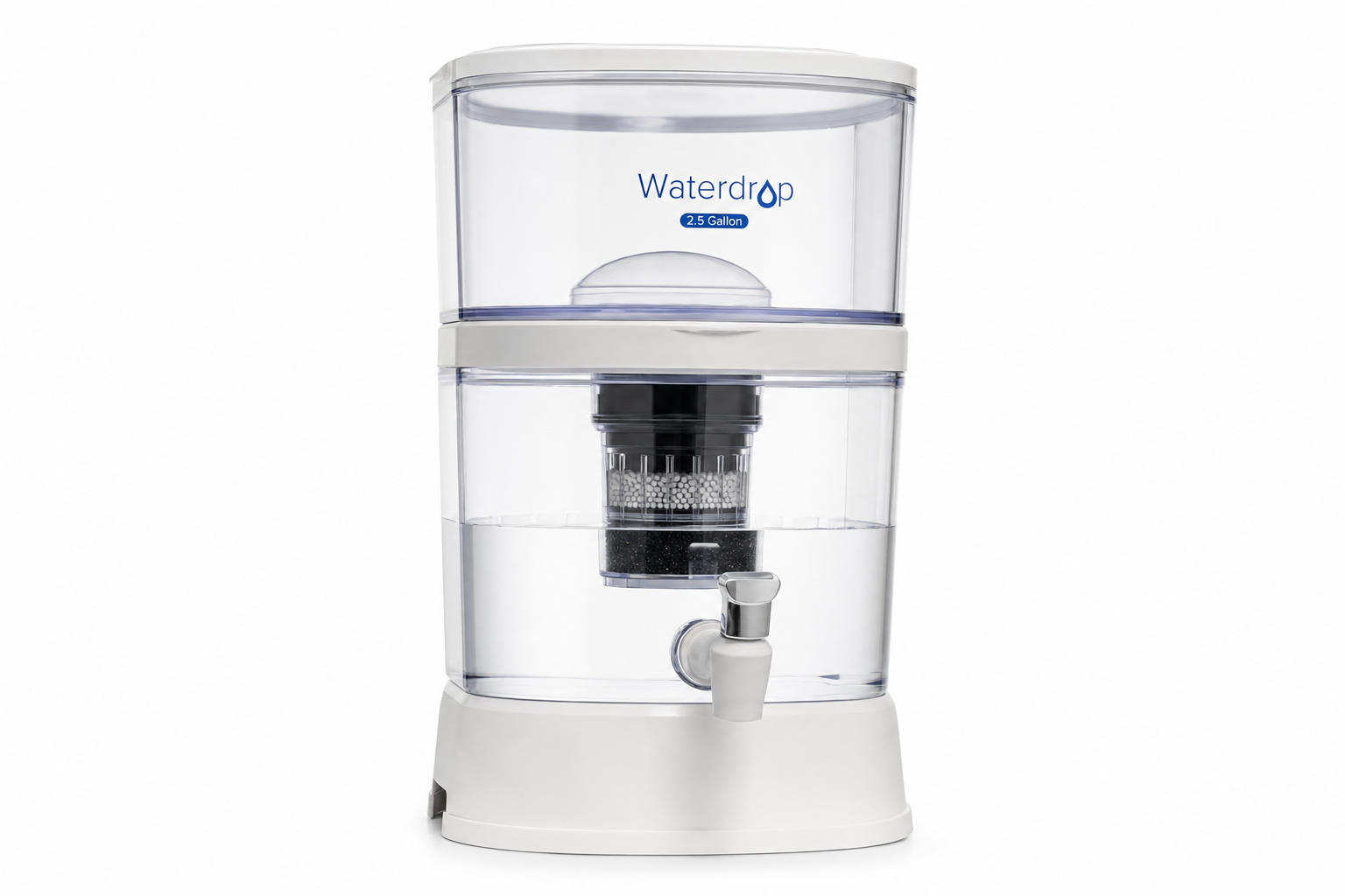 AquaMor Gravity-Fed Countertop Water Filter System – 2.5 Gallon