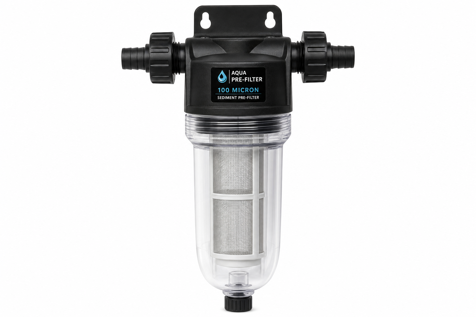 ClearFlow Aquarium In-Line Sediment Pre-Filter – 100 Micron
