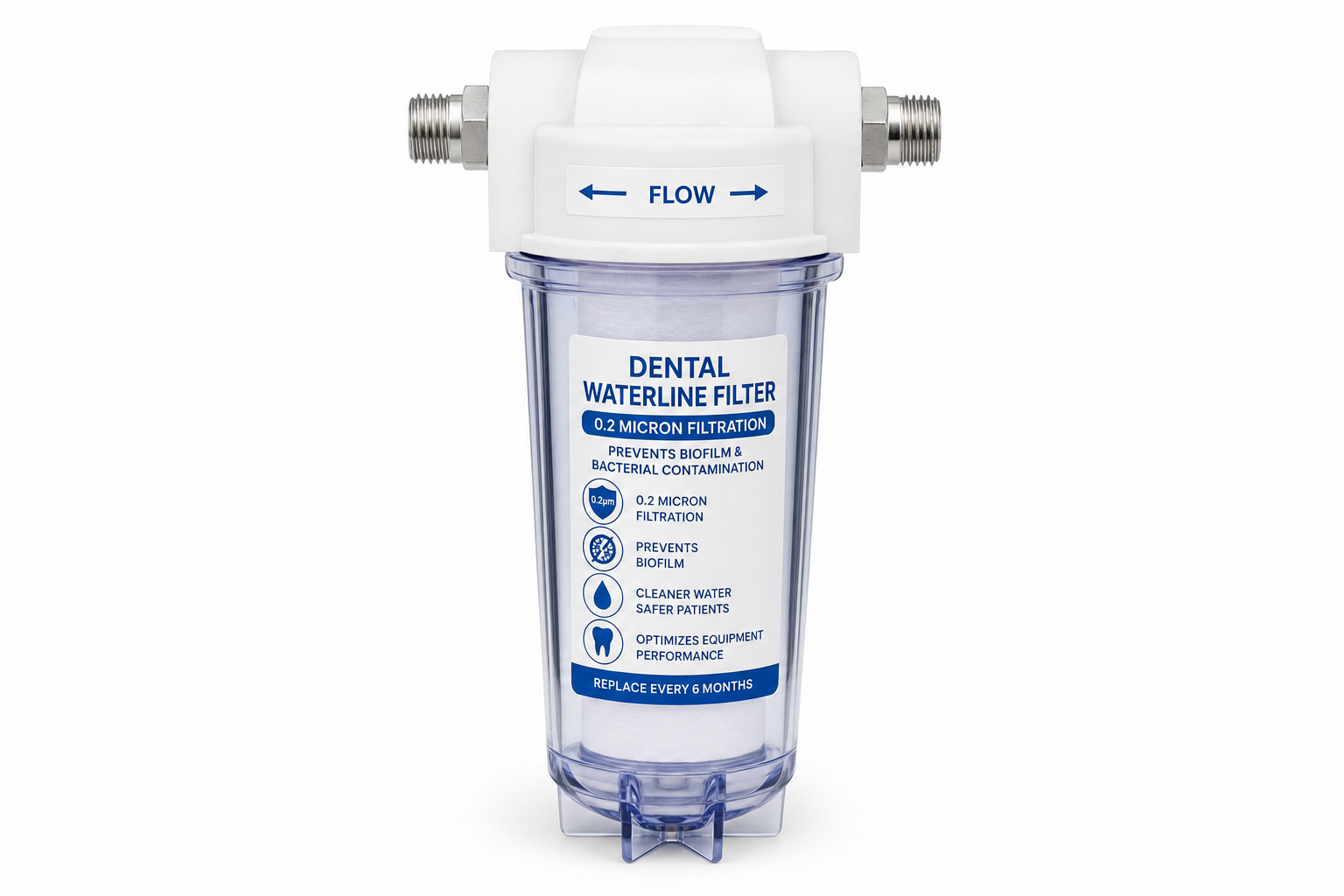 BevGuard Dental Unit Waterline Filter – Anti-Biofilm, 0.2 Micron