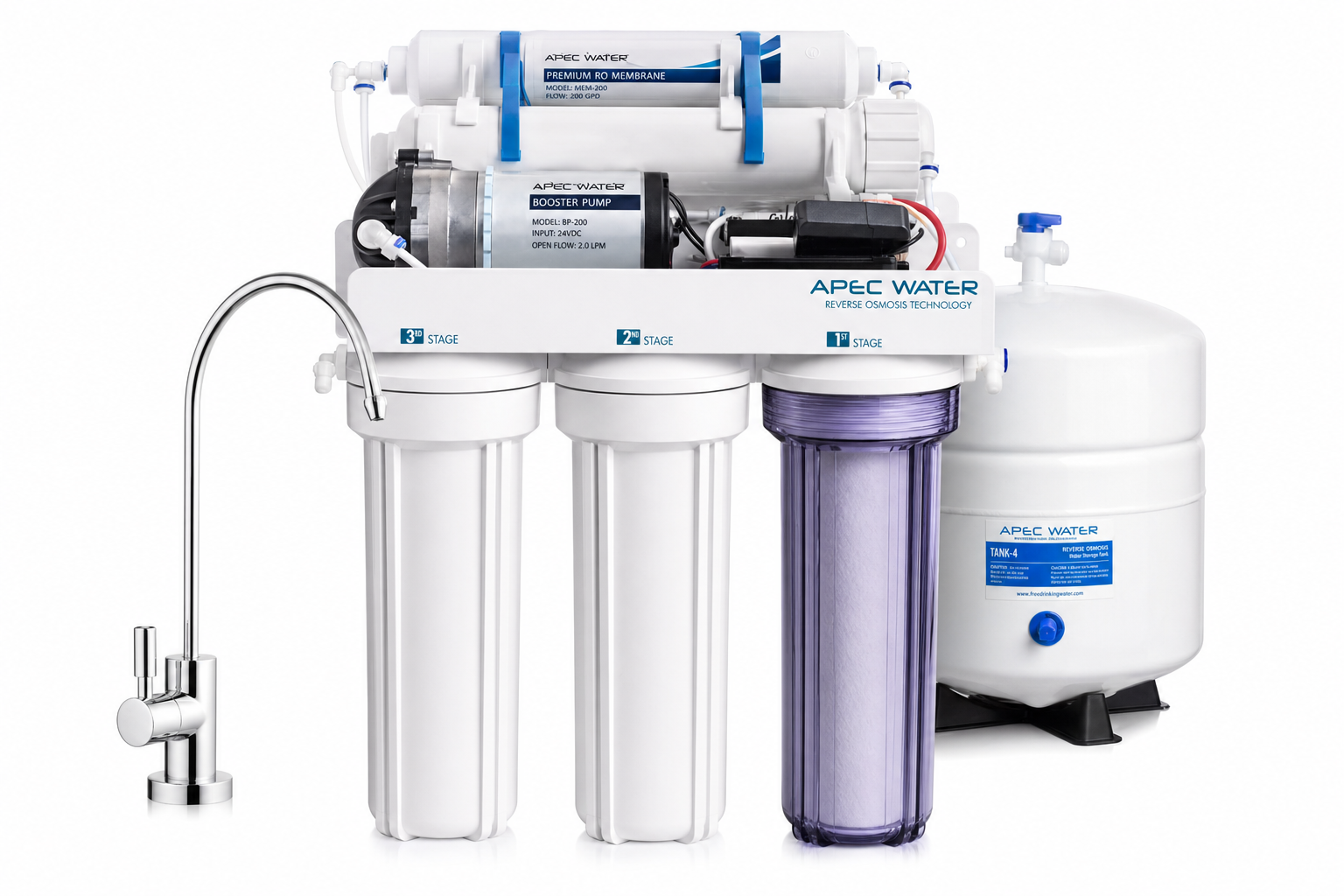 BevGuard Dental Office RO System – 200 GPD with Booster Pump