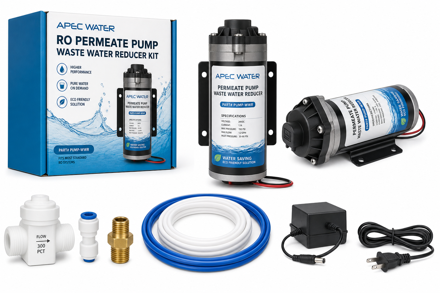 BevGuard Reverse Osmosis Waste Water Reducer Kit – Permeate Pump