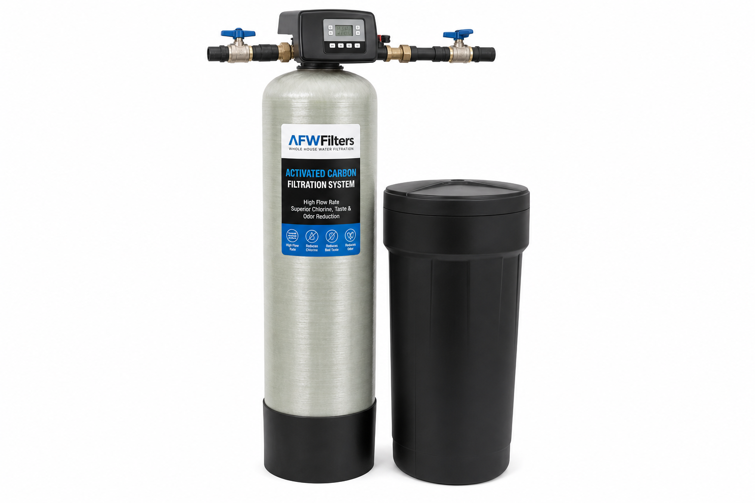 AquaMor WH-4 Whole-House Taste and Odor Carbon System – High-Flow